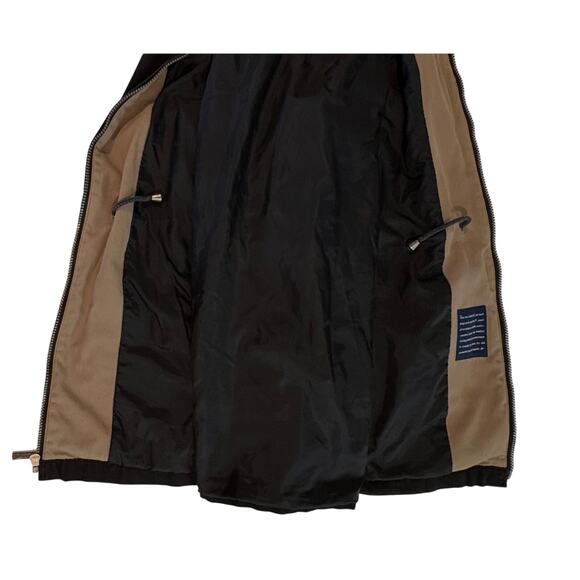 London Fog Black and Tan Trench Coat - Picture 8 of 11